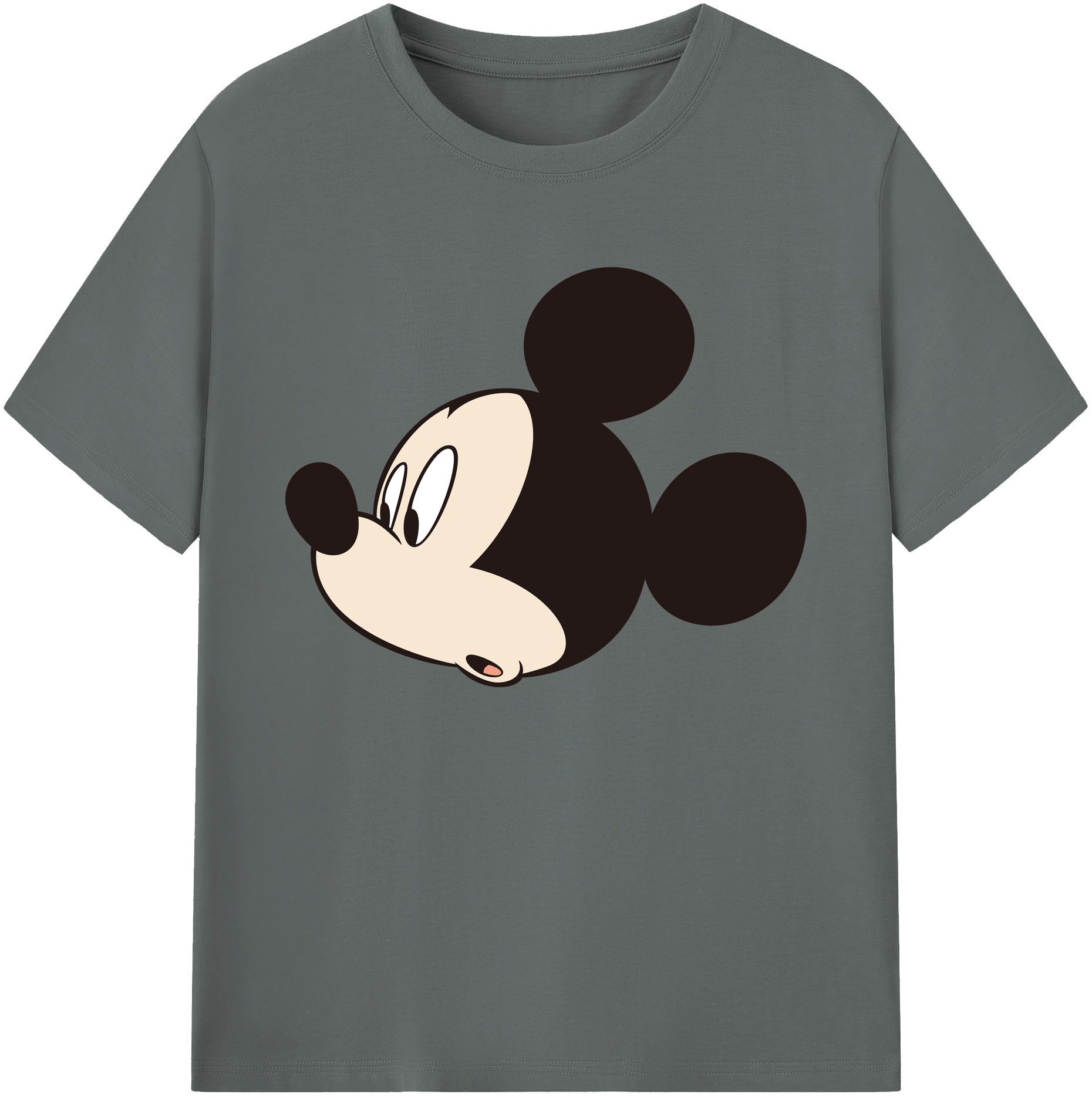 ミッキーマウス Mickey Mouse 綿100％ メンズ半袖Tシャツ｜肌触りやわらか＆通気性